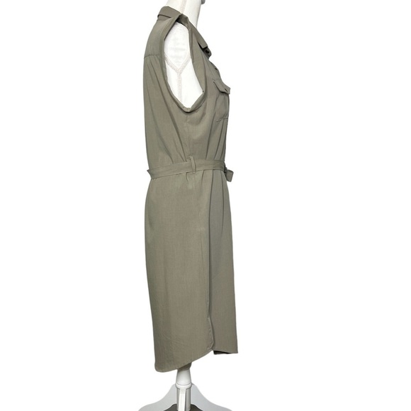 Anthropologie Bishop + Young Utility Button Front Dress - Picture 2 of 6